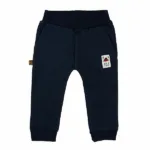 Dit broekje Pirate Plain is gemaakt van heerlijke katoen in de kleur Navy en komt uit de collectie van Frogs and Dogs. Een stoer broekje met een elastische broeksband.