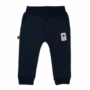 Dit broekje Pirate Plain is gemaakt van heerlijke katoen in de kleur Navy en komt uit de collectie van Frogs and Dogs. Een stoer broekje met een elastische broeksband.