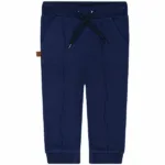 Dit stoere joggingsbroekje is effen blauw van kleur. Dit broekje komt uit de Handsome Academy collectie van Frogs and Dogs. Voorzien van broeksband met koord.
