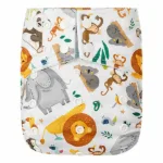 Een makkelijke wasbare pocketluier in het design Wild Animals. Deze luier is te gebruiken vanaf de geboorte tot zindelijkheid. Met dubbele lekgoten en verwijderbare booster voor extra absorptie.