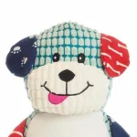 Sensory Barkley Bone is een heel lief en zacht knuffelhond. Barkley Bone heeft een corduroy lichaam in de kleur blauw. Één oor, arm en voet is gemaakt van donkerblauwblauwe stof met witte hondenpootjes.