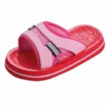 Deze mooie rode badslippers van Beco hebben een gevormde voetzool waardoor ze supercomfortabel zitten. Deze rode badslippers hebben een roze rand in de zool en de bovenhand van de band is ook in de kleur roze.