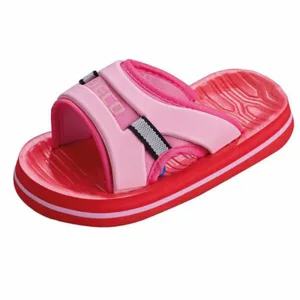 Deze mooie rode badslippers van Beco hebben een gevormde voetzool waardoor ze supercomfortabel zitten. Deze rode badslippers hebben een roze rand in de zool en de bovenhand van de band is ook in de kleur roze.