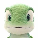 Big Mike is een kenmerkende dinosaurus. Hij heeft een heerlijke zachte vacht in de kleur groen met een vlekkenpatroon. Zijn buik is lichtgroen en aan zijn groene voeten zitten witte tenen.