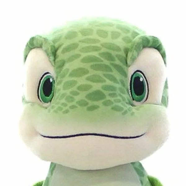 Big Mike is een kenmerkende dinosaurus. Hij heeft een heerlijke zachte vacht in de kleur groen met een vlekkenpatroon. Zijn buik is lichtgroen en aan zijn groene voeten zitten witte tenen.