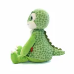 Big Mike is een kenmerkende dinosaurus. Hij heeft een heerlijke zachte vacht in de kleur groen met een vlekkenpatroon. Zijn buik is lichtgroen en aan zijn groene voeten zitten witte tenen.