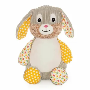 Clovis Brampton Sensory Bunny Sunshine is een heel lief en zacht knuffelkonijn. Hij wordt geleverd in verschillende uitvoeringen. Clovis Brampton Sensory Bunny Sunshine heeft een corduroy lichaam in de kleur grijs. Handgemaakt.