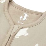 Babyslaapzak Nijntje Snuffy olive green van Jollein met afritsbare mouwen en crèmekleurige print