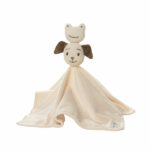 Frogs and Dogs heeft van de lijn Forever Friends ook een heel leuk knuffeldoekje gemaakt. Het doekje is 39 x 39 cm en in het midden zitten de hoofdjes genaaid van het logo Forever Friends.