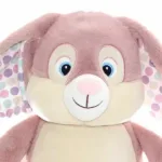 Clovis Brampton is een heel lief en zacht knuffelkonijn. Hij heeft een roze lichaam met een pluizige roze staart. Zijn vacht is lekker zacht en hij heeft grote slappen oren met aan de binnenkant gekleurde stippen. Zijn wangen zijn schattig mollig en hij heeft grote blauwe ogen. 