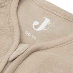 Jollein Nijntje terry babyslaapzak nougat met afritsbare mouwen en geborduurde Nijntje