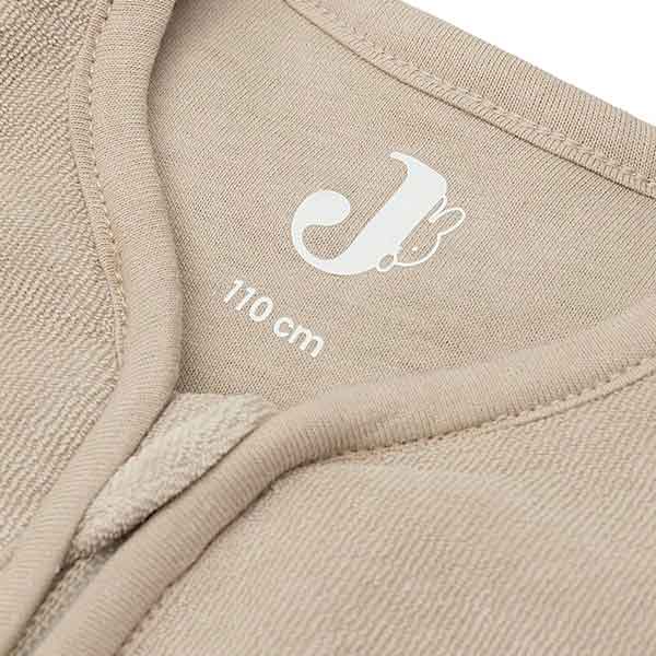 Jollein Nijntje terry babyslaapzak nougat met afritsbare mouwen en geborduurde Nijntje