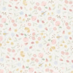 Mouwloze romper Flowers & Butterflies van Little Dutch met bloemen en vlinders in gebroken wit