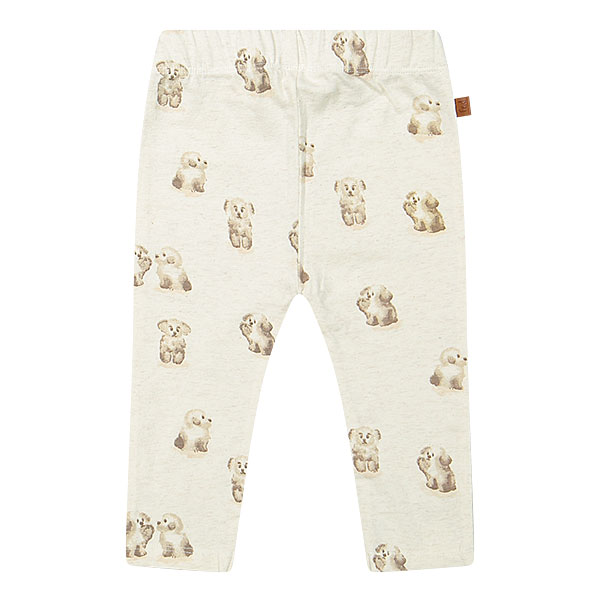 Dit lieve en schattig broekje komt uit de collectie Organic van Frogs and Dogs. Dit mooie broekje Dogs heeft een leuke print van hondjes. Het broekje heeft een elastisch tailleband. De pijpjes hebben een omgezoomde rand. 