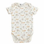 Dit mooi rompertje met een herten & vossen print komt uit de collectie van Feathers. En dit rompertje mag echt gezien worden. Je kan hem combineren met een effen broekje.