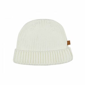Dit mooie gebreide mutsje in de kleur Off White - gebroken wit - komt uit de All Collection van Frogs and Dogs. Het mutsje heeft een mooie omslagrand en is gemaakt van 100% katoen. Heerlijk voor de koude en natte dagen.
