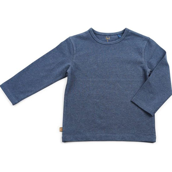 Mooie en zachte blauwe shirts met lange mouw uit de collectie Basics van Frogs and Dogs. De shirts zijn gemaakt van zacht katoen.