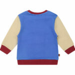 Dit stoere sweater in de kleur blauw, rood & beige komt uit de collectie Handsome Academy van Frogs and Dogs. De sweater heeft op de voorkant groot in het blauw de tekst staan 'Champion'. De letters zijn geborduurd op de sweater en links onderin is het logo van de collectie.