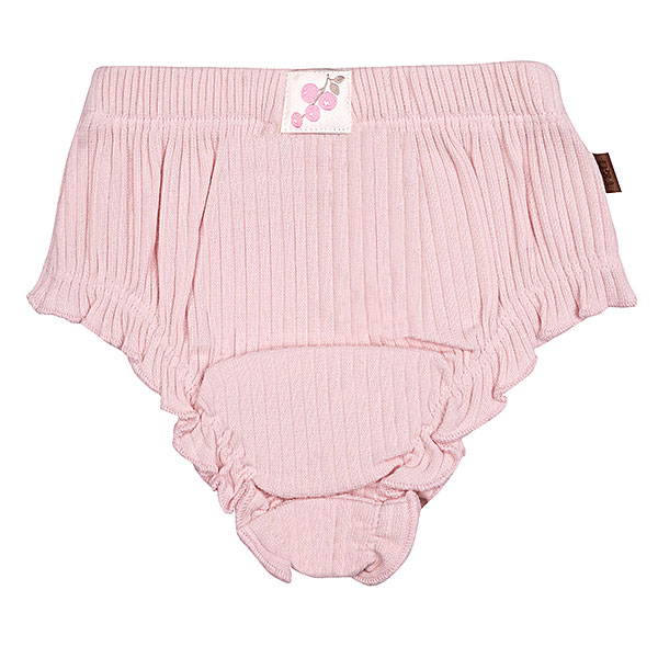 Deze mooie roze bloomer komt uit de Spring Summer Crush collectie van Frogs and Dogs. De bloomer is gemaakt van effen roze rib stof. Aan de bovenkant zit een elastische rand met een sierstrikje. Aan de achterzijde zit op de band het logo van de lijn genaaid.