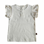 Dit leuke shirtje Little Bunny met korte mouw komt uit Spring Lucky collectie van Frogs and Dogs. Het shirtje heeft een afbeelding van een konijnenhoofd op de voorzijde. De rand van het hoofdje is in de kleur oudroze en in het hoofdje staan diverse kleine bloemetjes geprint.