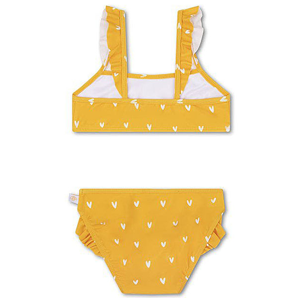 Op zoek naar een leuke trendy bikini voor jouw kleine meid? Hier vindt je de oranje bikini hartjes van Swim Essentials. Met deze mooie bikini loopt jou kleine meid er stoer en modieus bij. Deze bikini is in de kleur oranje met een witte print van hartjes.