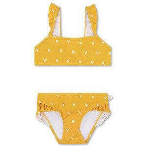 Op zoek naar een leuke trendy bikini voor jouw kleine meid? Hier vindt je de oranje bikini hartjes van Swim Essentials. Met deze mooie bikini loopt jou kleine meid er stoer en modieus bij. Deze bikini is in de kleur oranje met een witte print van hartjes.