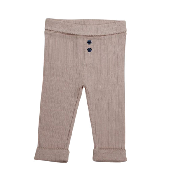 Frogs and Dogs baby broek meisje Amour Rib Pants Sand - effen zand