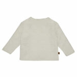 Dit stoere gebreide jasje in de kleur beige komt uit de Smile Club van Frogs and Dogs. Het jasje heeft een gestikt motief. Aan voorzijde zitten knoopjes.