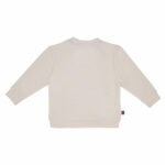 Deze stoere sweater in de kleur beige komt uit de Smile Club collectie van Frogs and Dogs. De sweater is gemaakt van zacht katoen. Op de voorzijde is het hoofdje van een 'Smile' geborduurd met wollige blauwe garen waardoor het er echt op ligt. Aan de binnenzijde is vlies gebruik waardoor de huid van je kleintje beschermd wordt.