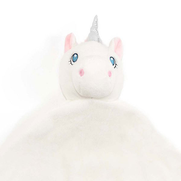 Aurora is een heerlijk knuffeldoekje en dit knuffeldoekje heeft een wat groter hoofd dan bij andere doekjes. Aurora is helemaal wit van kleur en heerlijk zacht.