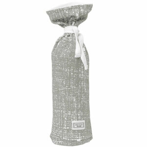 Meyco kruikenzak Baby Fine Lines Light Grey 35 x 13 cm - lijnenprint grijs