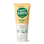 Happy Earth Baby Kids shampoo in suikerriet tube 100 procent natuurlijk en zeepvrij