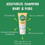Happy Earth Baby Kids shampoo in suikerriet tube 100 procent natuurlijk en zeepvrij