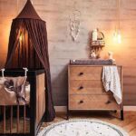 Jollein aankleedkussenhoes Spring Knit Chestnut 50 x 70 cm van gebreid katoen met golvend patroon