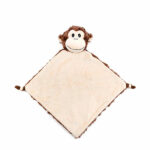 Cubbies knuffeldoekje Huggles in crème en bruin met knoopjes in de hoekjes