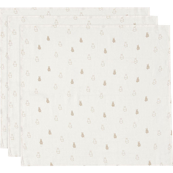 Deze heerlijke multidoeken Nijntje Nougat komen uit de collectie van Jollein. De doeken zijn crèmekleurig met een Nijntjesprint in de kleur beige. De hydrofiele doeken hebben een afmeting van 70 x 70 cm. Hydrofiele doeken zijn te gebruiken als spuugdoek, handdoekje, in het wiegje, als onderlegger bij het verschonen, noem maar op! Maar je kan ze er ook mee inbakeren of inwikkelen na het badje. Hier kan je er niet genoeg van hebben.