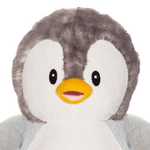 Pinguïn Bingle heeft een mooi wit en grijs lichaam met een knuffelzachte vacht. Hij heeft gele voeten en een gele snavel. Zijn kleine zwarte ogen zijn geborduurd. Bingle is niet alleen leuk en lief om mee te spelen maar is ook een mooie aanwinst voor de kinderkamer.