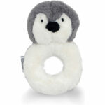 Deze zachte pluche grijs/witte rammelaar in de vorm van een Pinguïn is handig oefenmateriaal voor grijpen en vasthouden. Deze pinguïn komt uit de collectie van Jollein. De pinguïn heeft een soort handig handvat. Het is niet erg als je kindje het na het grijpen ook weer laat vallen. De zachte rammelaar zal jouw baby niet bezeren. De oogjes en neusje zijn op het hoofdje geborduurd. 