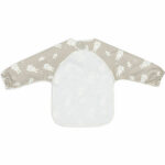 Hier vindt je de leuke slab met mouwen van Nijntje (Miffy) & Snuffy uit de collectie van Jollein. De slab heeft een olijfgroene achtergrond met daarop de afbeelding van Nijntje en vriendjes in de kleur crème. De slab is waterproof, heeft lange mouwen en een handige klittenbandsluiting in het nekje. Hierdoor is niet alleen geschikt om te gebruiken tijdens het eten maar tijdens het knutselen en verven.