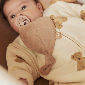 Dit lieve speendoekje Biscuit in de vorm van een blad is gemaakt van badstof en komt uit de Basics collectie van Jollein. Aan de punt van het blaadje zit een knoopje waar je baby lekker aan kan friemelen om in slaap te vallen. Het speendoekje is gemaakt in de kleur bruin en is super handig om aan het speentje van jouw kleintje te hangen. Het speentje raakt minder snel kwijt en is meteen een knuffelvriendje wat geborgenheid geeft.