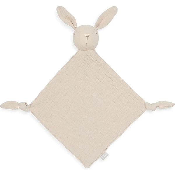 Dit schattige speendoekje Bunny Ears Nougat, in de vorm van een lief konijntje, is gemaakt van extra zacht wrinkled hydrofiel katoen. Het doekje is niet alleen een knuffelvriend voor je baby, maar ook een handig accessoire om de speen binnen handbereik te houden. Laat je kleintje knuffelen met dit zachte konijntje voor troost en gemak, altijd binnen handbereik.