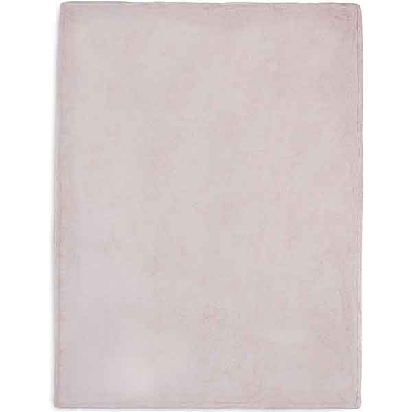 Jollein pale pink gebreid ledikantdekentje met fleece voering