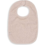 3-pack slabbetjes in Wild Rose, Nougat en Biscuit van badstof met waterdichte voering en klittenbandsluiting