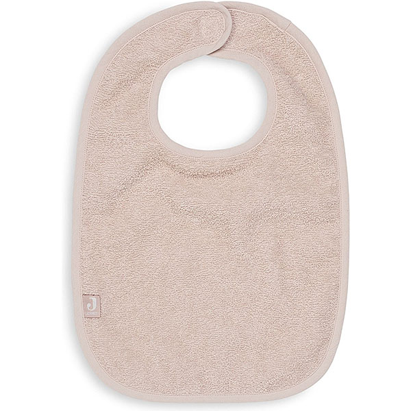 3-pack slabbetjes in Wild Rose, Nougat en Biscuit van badstof met waterdichte voering en klittenbandsluiting