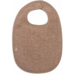 3-pack slabbetjes in Wild Rose, Nougat en Biscuit van badstof met waterdichte voering en klittenbandsluiting