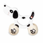 Dit schattige hondje kan niet alleen worden vastgegrepen maar kan ook rond gerold worden op zijn stabiele wielen. Dit schattige houten hondje van Classic World is speciaal gemaakt voor de kleine kinderhandjes. Het duwfiguur heeft een lengte van 10 cm en is voorzien van vier houten wielen.