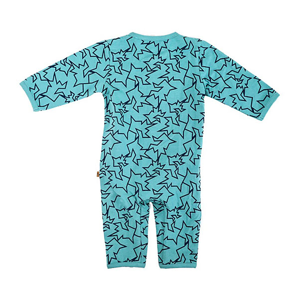 Dit unieke lichtblauwe boxpakje met bliksemprint komt uit de collectie van Mijs X Merlijn. Dit stijlvolle boxpakje heeft een eigentijdse print van de bliksem in de kleur blauw op een lichtblauwe ondergrond. Het boxpakje is gemaakt van 100% katoen en voelt heerlijk zacht aan. De boorden zijn elastisch en het heeft een handige drukker sluiting zodat hij makkelijker aangetrokken kan worden.