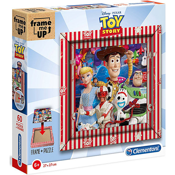 Deze superleuke legpuzzel is perfect voor de creatieve puzzelaar. De personages van Toy Story staan schitterend afgebeeld op deze legpuzzel. Zijn ze eindelijk uitgepuzzeld met de 60 puzzelstukjes? Dan bevat deze puzzel ook nog een mooi frame om de puzzel in op te hangen. Zo kan je lang genieten van deze mooie puzzel.