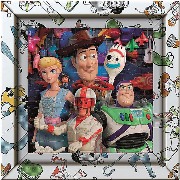 Deze superleuke legpuzzel is perfect voor de creatieve puzzelaar. De personages van Toy Story staan schitterend afgebeeld op deze legpuzzel. Zijn ze eindelijk uitgepuzzeld met de 60 puzzelstukjes? Dan bevat deze puzzel ook nog een mooi frame om de puzzel in op te hangen. Zo kan je lang genieten van deze mooie puzzel.