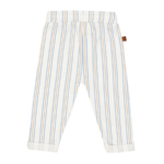 Stoere gebroken witte broek met geprinte strepen uit de Sun and Sand-collectie van Frogs and Dogs. Gemaakt van zacht en luchtig materiaal voor extra comfort. Perfect voor zomerse dagen en dagelijks gebruik. 